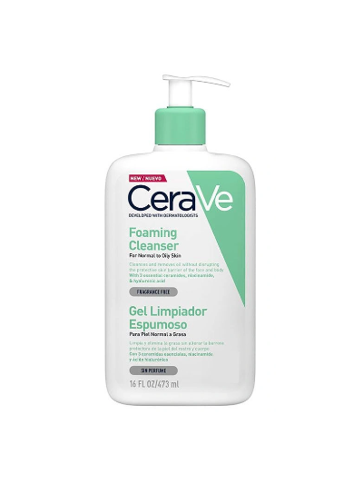 CERAVE GEL LIMPIADOR ESPUMOSO x 473 ML